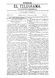 Portada:Año III, núm. 473, martes 2 de junio de 1891