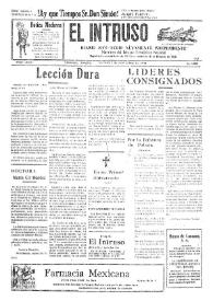 Portada:Diario Joco-serio netamente independiente. Tomo LXXIII, núm. 72812, viernes 7 de noviembre de 1941 [sic]