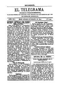 Portada:Año III, núm. 543, miércoles 2 de septiembre de 1891