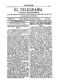 Portada:Año III, núm. 545, sábado 5 de septiembre de 1891