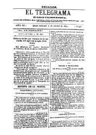 Portada:Año III, núm. 571, miércoles 7 de octubre de 1891