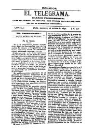 Portada:Año III, núm. 576, martes 13 de octubre de 1891