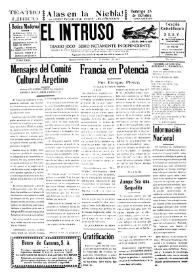 Portada:Diario Joco-serio netamente independiente. Tomo LXXV, núm. 7578, martes 20 de octubre de 1942