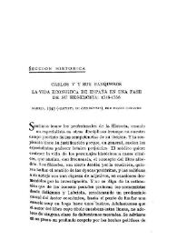 Portada:Carlos V y sus banqueros. La vida económica de España en una fase de su hegemonia: 1516-1556 / Antonio Ballesteros Beretta