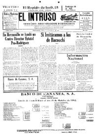 Portada:Diario Joco-serio netamente independiente. Tomo LXXV, núm. 7597, viernes 13 de noviembre de 1942
