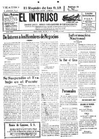 Portada:Diario Joco-serio netamente independiente. Tomo LXXV, núm. 7599, domingo 15 de noviembre de 1942