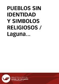 Portada:PUEBLOS SIN IDENTIDAD Y SIMBOLOS RELIGIOSOS / Laguna Arias, David