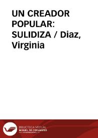 Portada:UN CREADOR POPULAR: SULIDIZA / Diaz, Virginia