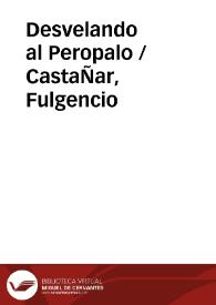 Portada:Desvelando al Peropalo / CastaÑar, Fulgencio