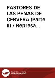 Portada:PASTORES DE LAS PEÑAS DE CERVERA (Parte II) / Represa Fernandez, Domingo