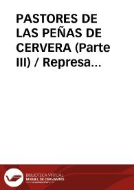 Portada:PASTORES DE LAS PEÑAS DE CERVERA (Parte III) / Represa Fernandez, Domingo