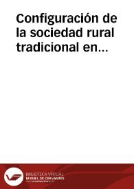 Portada:Configuración de la sociedad rural tradicional en Pesquera de Duero (Valladolid) a partir del Catastro de Ensenada / Bellido Blanco, Antonio