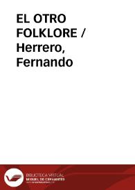 Portada:EL OTRO FOLKLORE / Herrero, Fernando