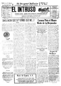 Portada:Diario Joco-serio netamente independiente. Tomo LXXV, núm. 7630, sábado 9 de enero de 1943