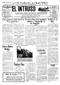Portada:Diario Joco-serio netamente independiente. Tomo LXXV, núm. 7639, miércoles 20 de enero de 1943