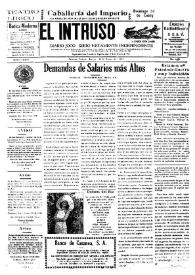 Portada:Diario Joco-serio netamente independiente. Tomo LXXVI, núm. 7646, jueves 28 de enero de 1943