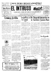 Portada:Diario Joco-serio netamente independiente. Tomo LXXVII, núm. 7665, viernes 19 de febrero de 1943