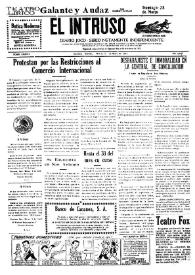 Portada:Diario Joco-serio netamente independiente. Tomo LXXVII, núm. 7692, martes 23 de marzo de 1943