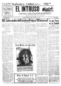 Portada:Diario Joco-serio netamente independiente. Tomo LXXVII, núm. 7697, domingo 28 de marzo de 1943