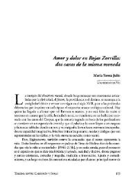 Portada:Amor y dolor en Rojas Zorrilla: dos caras de la misma moneda / María Teresa Julio