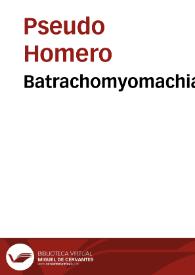 Portada:Batrachomyomachia