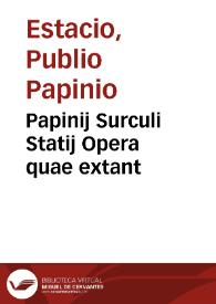 Portada:Papinij Surculi Statij Opera quae extant
