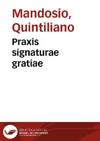 Portada:Praxis signaturae gratiae