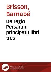Portada:De regio Persarum principatu libri tres