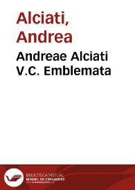 Portada:Andreae Alciati V.C. Emblemata