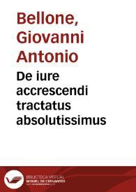 Portada:De iure accrescendi tractatus absolutissimus