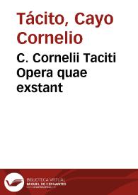 Portada:C. Cornelii Taciti Opera quae exstant