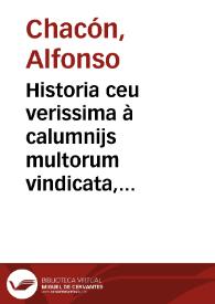 Portada:Historia ceu verissima à calumnijs multorum vindicata, quae refert M. Vlpij Traiani Augusti animam precibus diui Gregorij pontificis Romani a tartareis cruciatibus ereptam