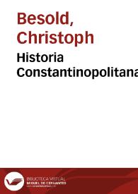 Portada:Historia Constantinopolitana