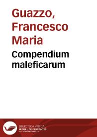 Portada:Compendium maleficarum