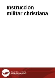 Portada:Instruccion militar christiana