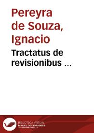Portada:Tractatus de revisionibus ...