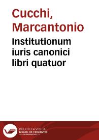 Portada:Institutionum iuris canonici libri quatuor