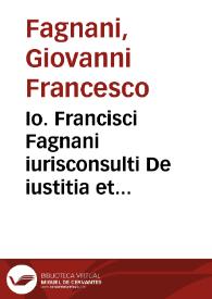 Portada:Io. Francisci Fagnani iurisconsulti De iustitia et validitate censurarum S.D. Nostri Pauli Quinti in Rempublicam Venetam