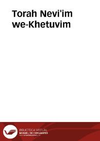 Portada:Torah Nevi'im we-Khetuvim