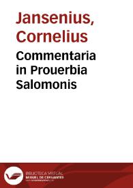Portada:Commentaria in Prouerbia Salomonis