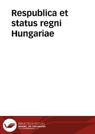Portada:Respublica et status regni Hungariae