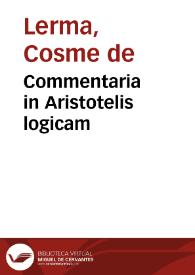 Portada:Commentaria in Aristotelis logicam