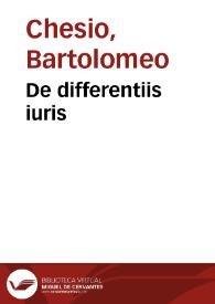 Portada:De differentiis iuris