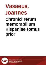 Portada:Chronici rerum memorabilium Hispaniae tomus prior