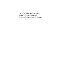 Portada:La tercera de sí misma /  Antonio Mira de Amescua ; ed. Agustín de la Granja
