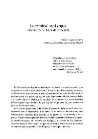 Portada:La teatralidad en el corpus dramático de Mira de Amescua / Manuel Lagos Gismero