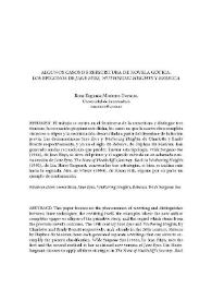 Portada:Algunos casos de reescritura de la novela gótica. Los epígonos de "Jane Eyre", "Wuthering Heights" y "Rebecca" / Rosa Eugenia Montes Doncel