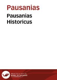 Portada:Pausanias Historicus
