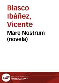 Portada:Mare Nostrum (novela)