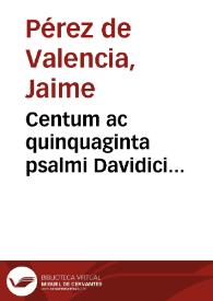 Portada:Centum ac quinquaginta psalmi Davidici...